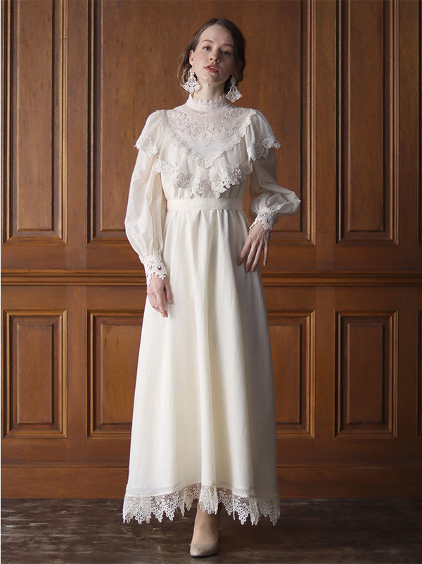 〔Classical Dress Line "Ivory" Collection 2024〕ゆったりと時を過ごすコットンシルクドレス