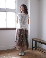 透明感がきれいな毬花刺繍スカート / Coco Ivory Fillage Collection 2027