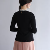 〔No.9346〕ウールテレコモールレースインナー【2026年9月中旬入荷予定】