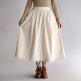 〔No.9356〕コットンツイルワッシャースカート【2026年12月中旬入荷予定】