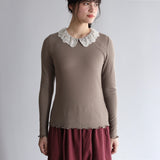 〔No.9345〕ウールテレコlacyカラーインナー【2026年9月中旬入荷予定】