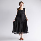 〔No.9352〕Fibrilキュプラノースリーブワンピース【2026年12月中旬入荷予定】