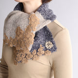 〔No.11210〕ベビーアルパカlacyストール【2026年9月下旬入荷予定】