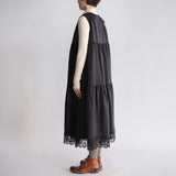 〔No.9352〕Fibrilキュプラノースリーブワンピース【2026年12月中旬入荷予定】