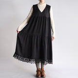 〔No.9352〕Fibrilキュプラノースリーブワンピース【2026年12月中旬入荷予定】