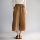 〔No.9366〕コットンワッシャーlacyパンツ【2026年8月下旬入荷予定】