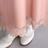 〔No.9363〕ダブルチュールロングスカート【2026年12月中旬入荷予定】