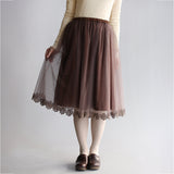 〔No.9362〕ダブルチュールスカート【2026年12月中旬入荷予定】