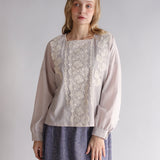 〔No.9360〕60ふんわりコットンスクエアカラーブラウス【2026年12月中旬入荷予定】