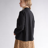 〔No.9359〕60ふんわりコットンスタンドカラーブラウス【2026年12月中旬入荷予定】