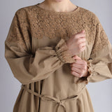 〔No.9358〕60ふんわりコットンワンピース【2026年12月中旬入荷予定】