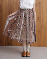 透明感がきれいな毬花刺繍スカート / Coco Ivory Fillage Collection 2027