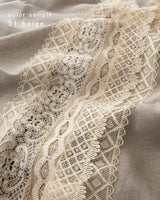 クルーニーとトーションの四角いlacyクッション / Coco Ivory Fillage Collection 2027
