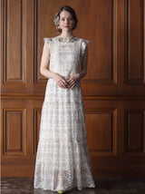 〔Classical Dress Line "Ivory" Collection 2024〕優しいグラデーションを愉しむすずなり刺繍ドレス