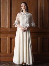 〔Classical Dress Line "Ivory" Collection 2024〕レースの道をてくてく綴るシアーボレロ