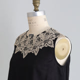 Linen-Cotton Lacy Sleeveless Dress