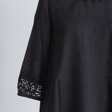 Linen-Cotton Lacy Dress