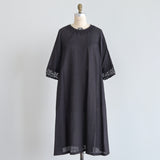 Linen-Cotton Lacy Dress