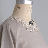 Linen-Cotton Lacy Dress