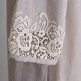 Linen-Cotton Lacy Dress