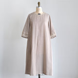 Linen-Cotton Lacy Dress