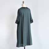 Linen-Cotton Lacy Dress