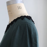 Linen-Cotton Lacy Dress