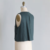 〔No.9215〕Rompi Bordir Pompom Katun Linen [Perkiraan Tersedia Akhir Mei 2026]