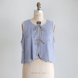 〔No.9215〕Rompi Bordir Pompom Katun Linen [Perkiraan Tersedia Akhir Mei 2026]