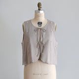 〔No.9215〕Rompi Bordir Pompom Katun Linen [Perkiraan Tersedia Akhir Mei 2026]