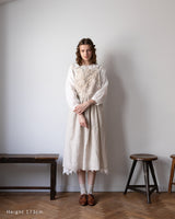 日本の細番手リネンでつくるFillageエプロンワンピース / Coco Ivory Fillage Collection 2027