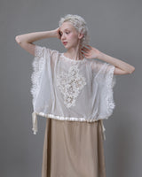 イングランドチュールとリバーレースのFillage gilet / Coco Ivory Fillage Collection 2027