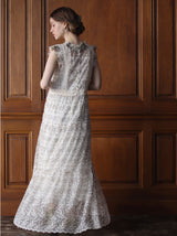 〔Classical Dress Line "Ivory" Collection 2024〕優しいグラデーションを愉しむすずなり刺繍ドレス