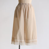 Soft cotton lacy petti pants [68cm length]