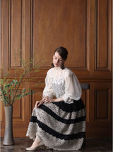 〔Classical Dress Line "Ivory" Collection 2024〕イングランドチュールのパフスリーブで至福のブラウス