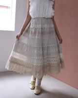 時を重ねたベージュレースのFillageスカート / Coco Ivory Fillage Collection 2027