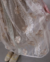 透明感がきれいな毬花刺繍スカート / Coco Ivory Fillage Collection 2027