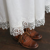 リネンコットンlacyスカート