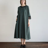 Linen-Cotton Lacy Dress