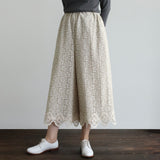 [No.9240] Flower Raschel Pants [Scheduled for late August 2026 delivery]