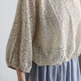 [No. 9238] Flower Raschel Pullover [Scheduled for late August 2026 delivery]