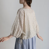 [No. 9238] Flower Raschel Pullover [Scheduled for late August 2026 delivery]