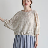 [No. 9238] Flower Raschel Pullover [Scheduled for late August 2026 delivery]
