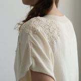 organicコットンknitプルオーバー