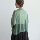 [No. 9263] French Linen Knit Cardigan [Scheduled to arrive late May 2026]