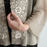 [No. 9263] French Linen Knit Cardigan [Scheduled to arrive late May 2026]