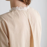 [No.9278] Blus gilet katun lembut 60 [Perkiraan tiba akhir Agustus 2026]