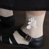 〔No.11206〕Kaos Kaki Renda Shirono [Diperkirakan tiba akhir Februari 2026]