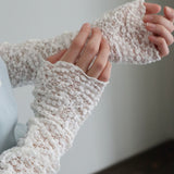 ストレッチペイズリーラッセルロングアームカバー