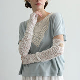 ストレッチペイズリーラッセルロングアームカバー